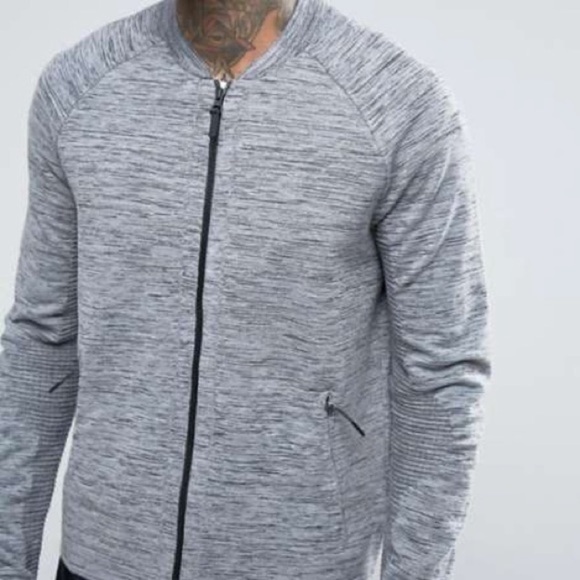 Nike Tech Knit Full Zip Bomber Jacket XL - Picture 2 of 10